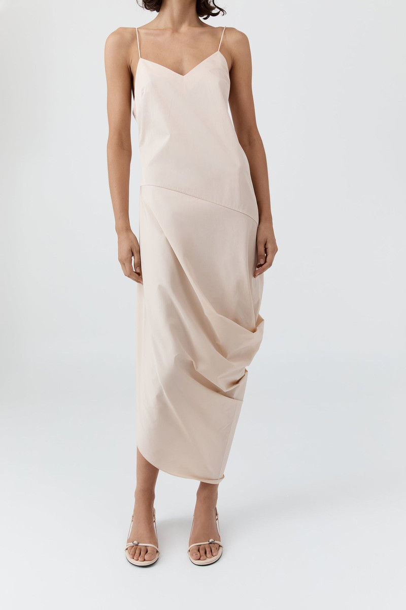 Paper Taffeta Drape Dress - Pink Salt 4