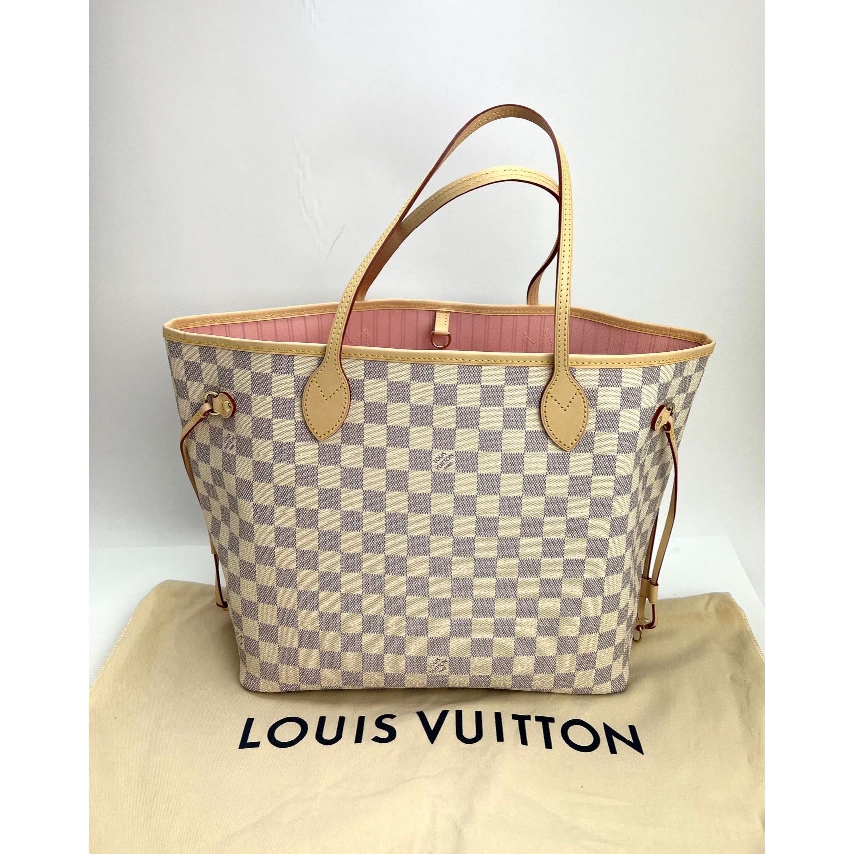 LOUIS VUITTON LV Riverside Damier Ebene Shoulder Bag Red