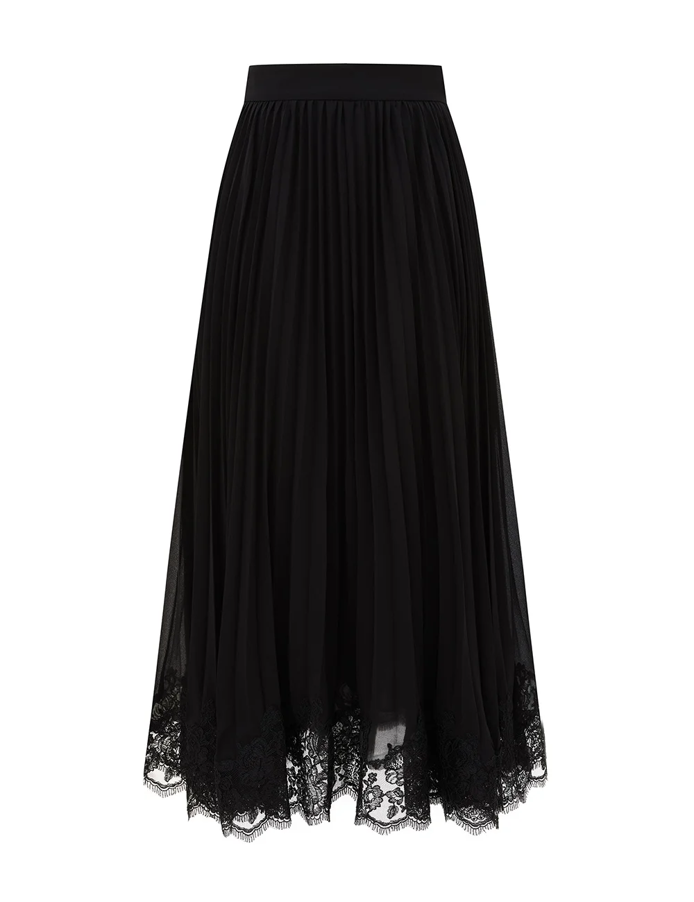 PLEATED LACE SKIRT - 1