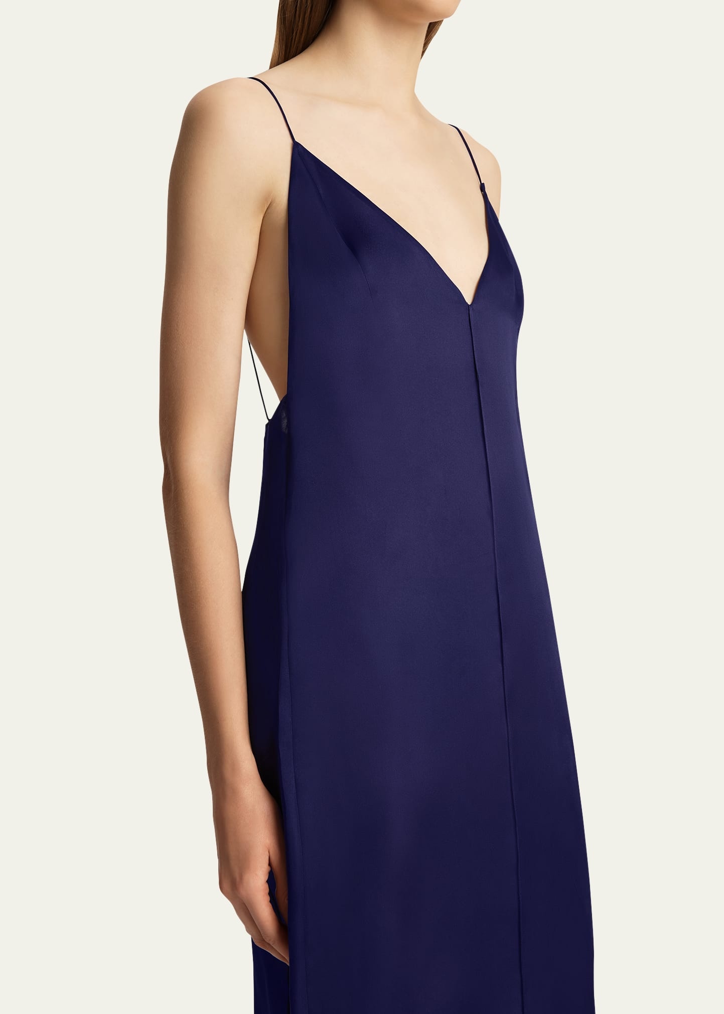 Tulula V-Neck Silk Slipdress - 5