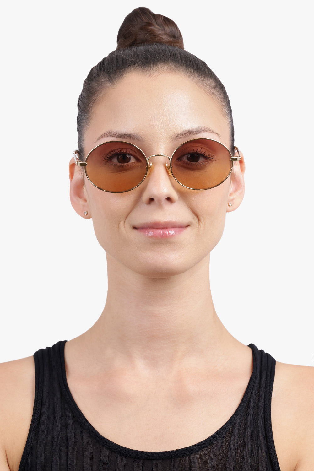 CH0326S ROUND SUNGLASSES | BROWN/GOLD - 4