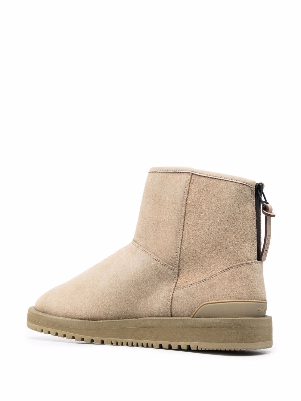 zip-fastening shearling-lined ankle boots - 3