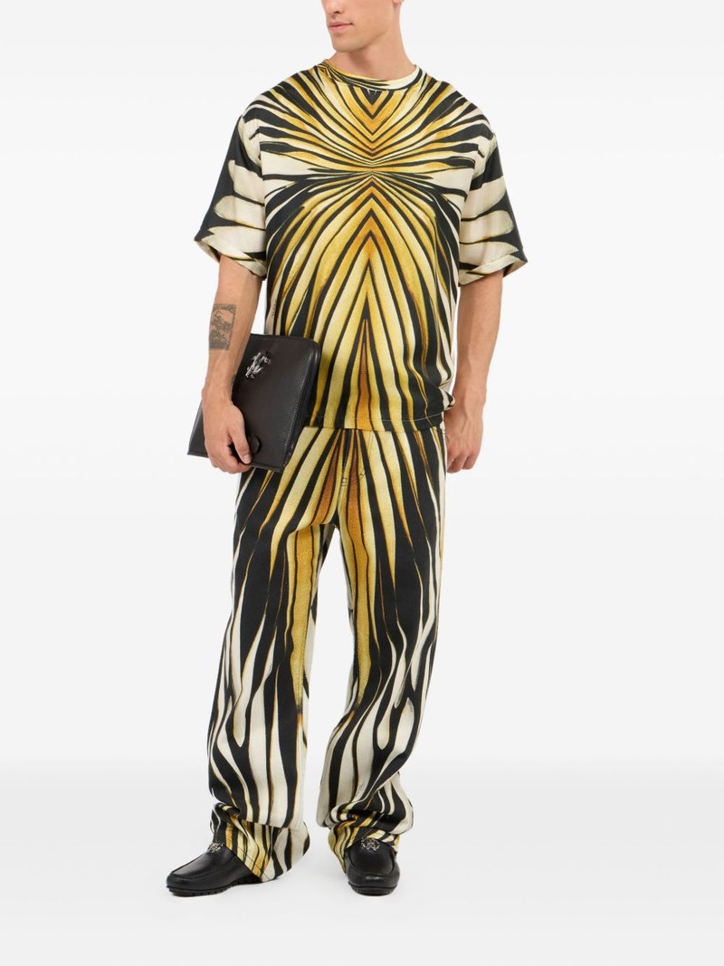 Roberto Cavalli Ray Of Gold-print T-Shirt outlook