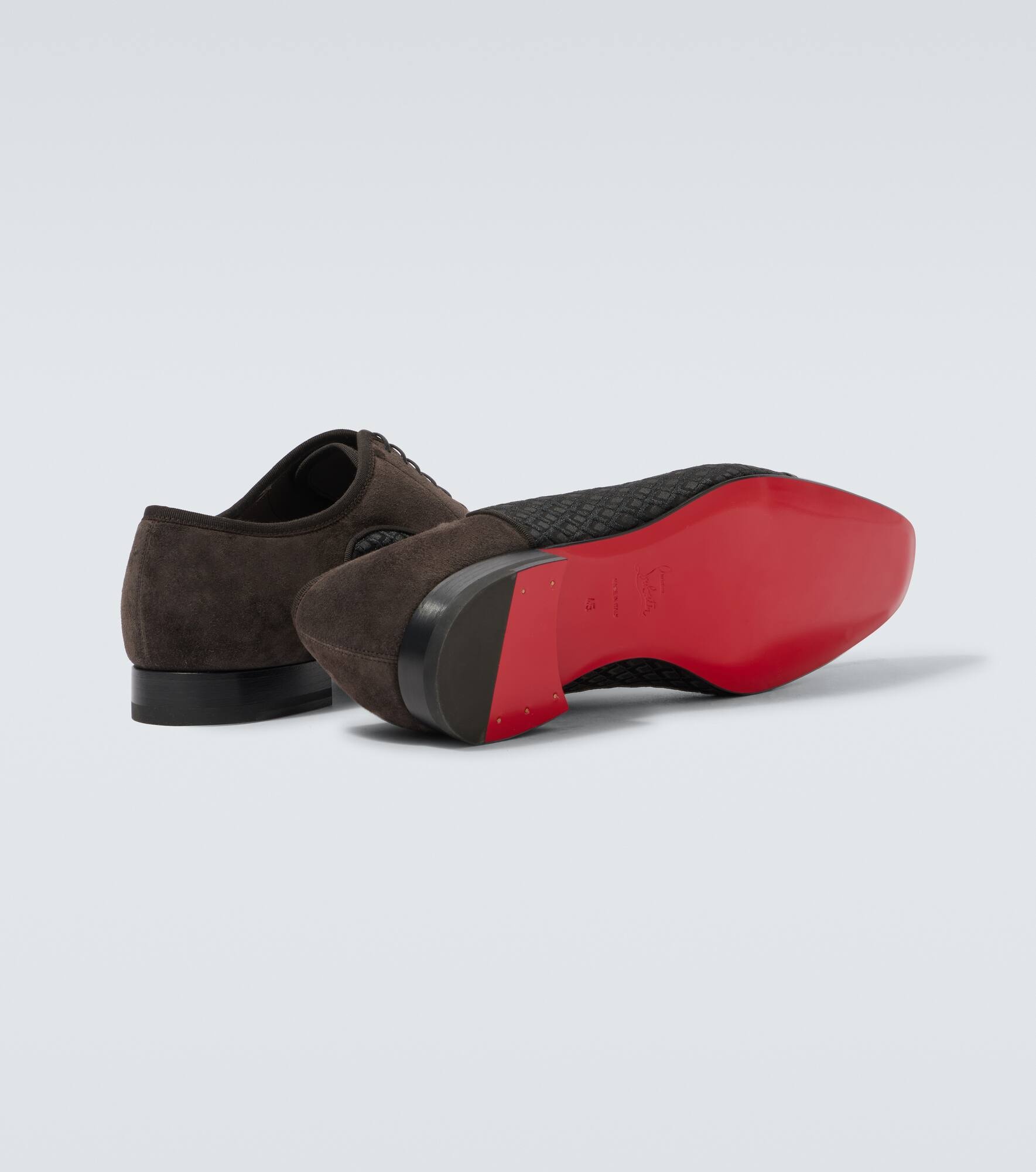 Greggo leather-trimmed Oxford shoes - 7
