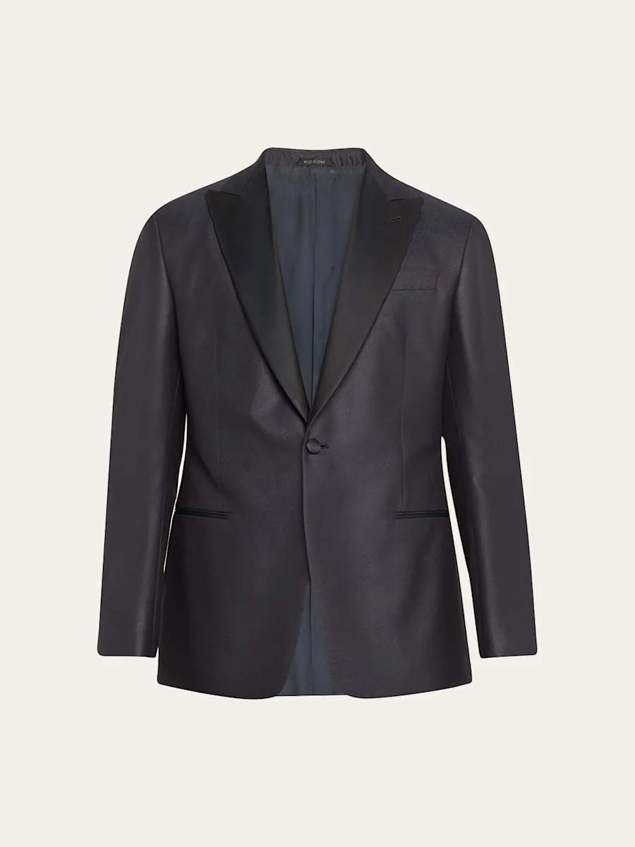 Men's Textured Dinner Jacket - 1