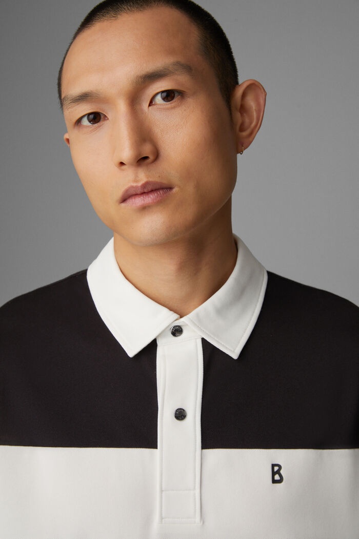 Lagos Polo shirt in Black/Off-white - 4