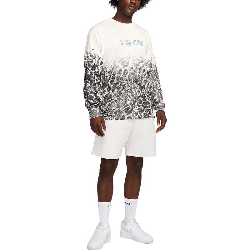 Nike Nike printed graphic sweatshirt 'Blue' FB3031-100 outlook