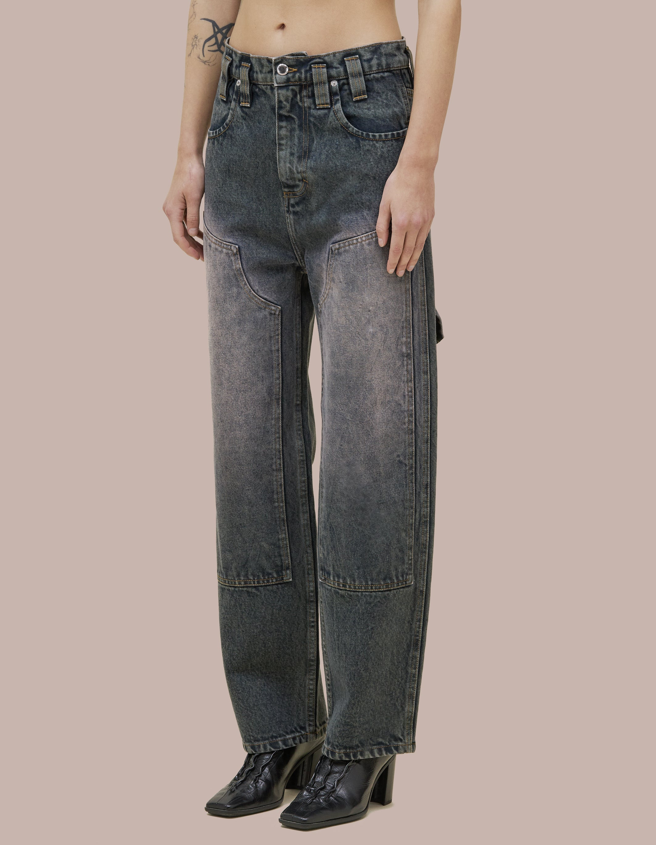DOUBLE KNEE BAGGY JEAN - 3