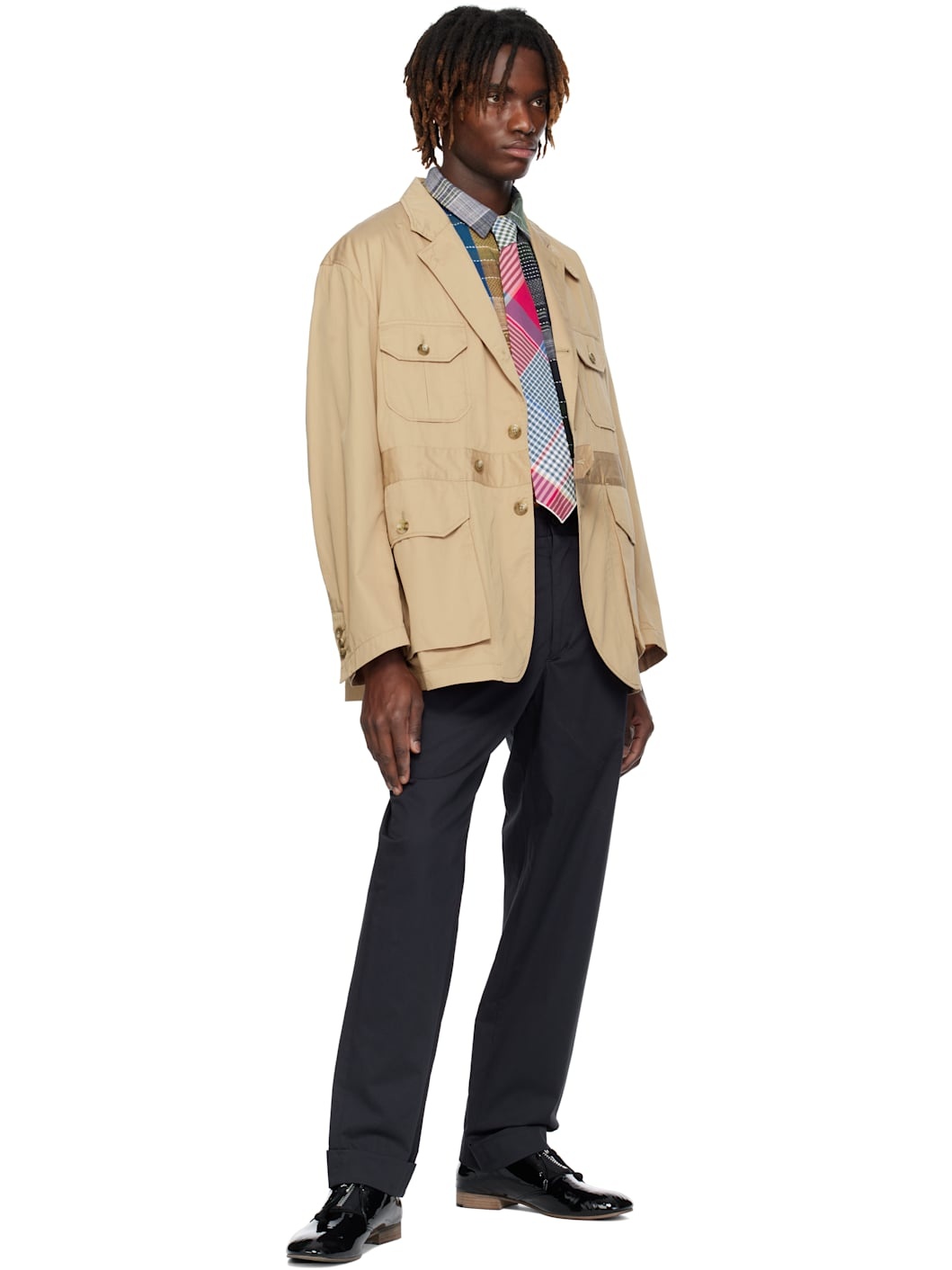Red & Green Check Tie - 3
