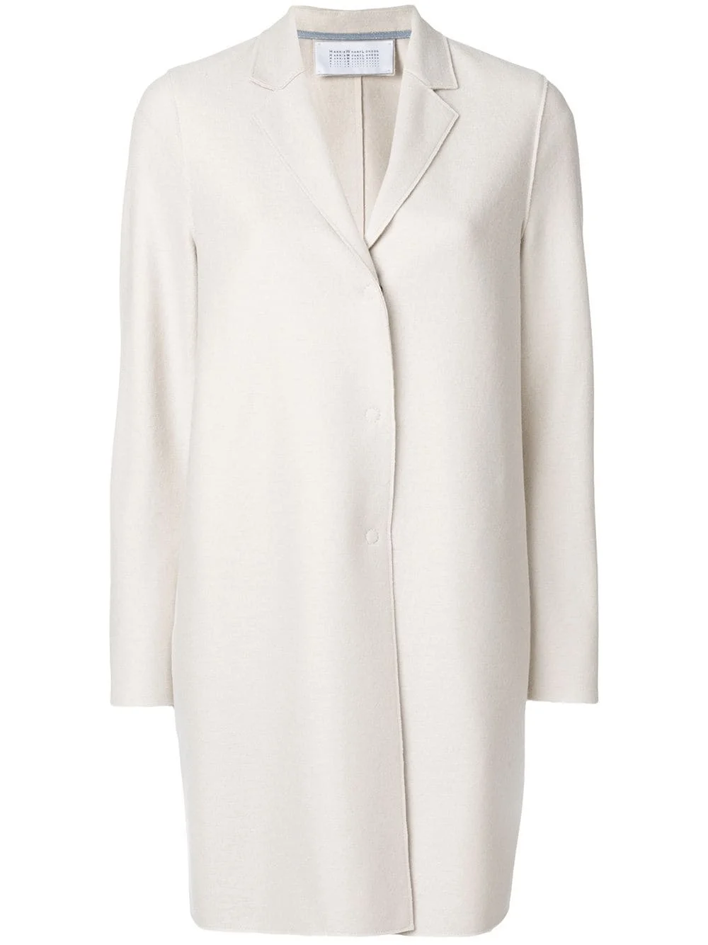 concealed fastening elongated coat - 1