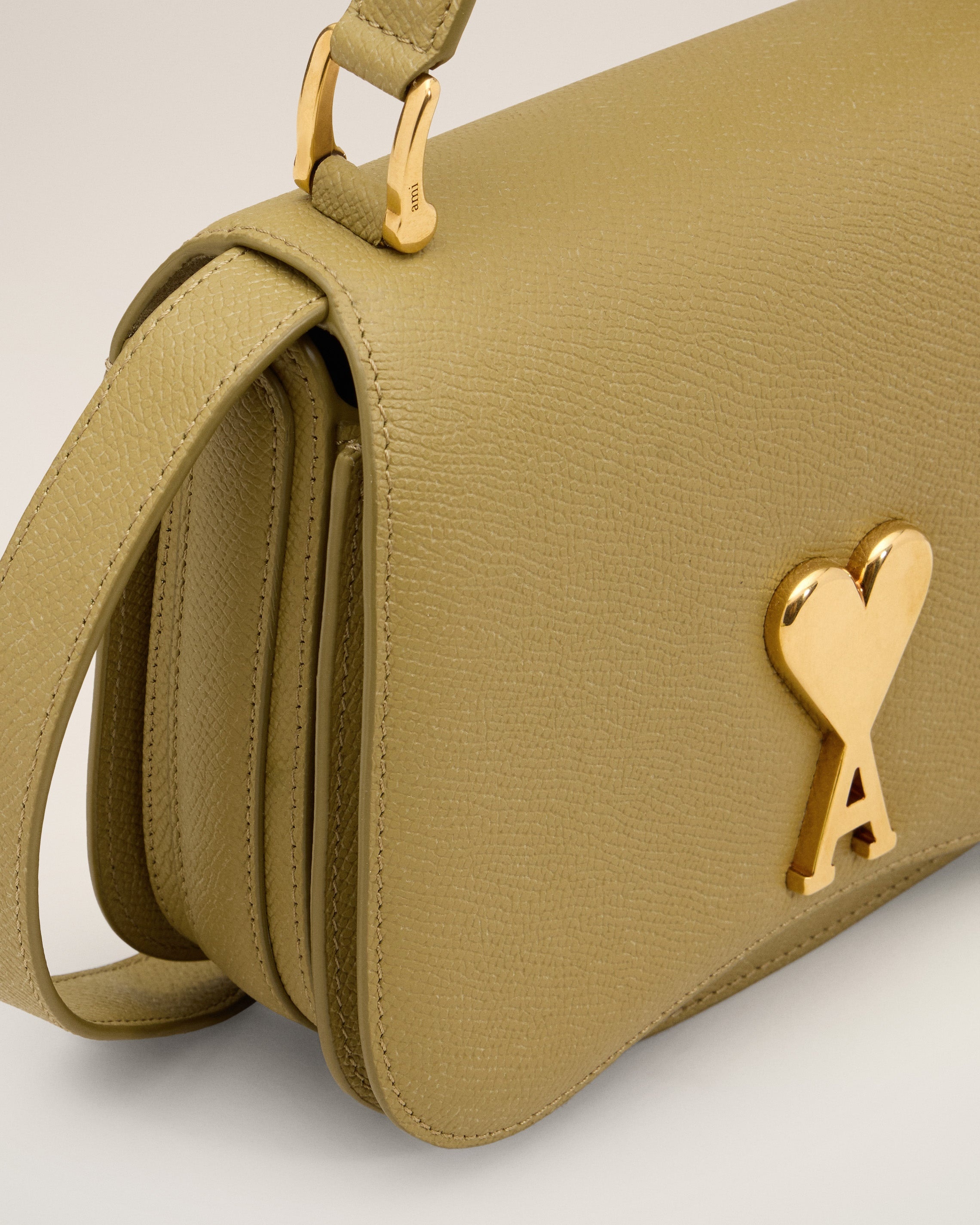 YELLOW LEATHER TOP HANDLE PARIS PARIS BAG - 5