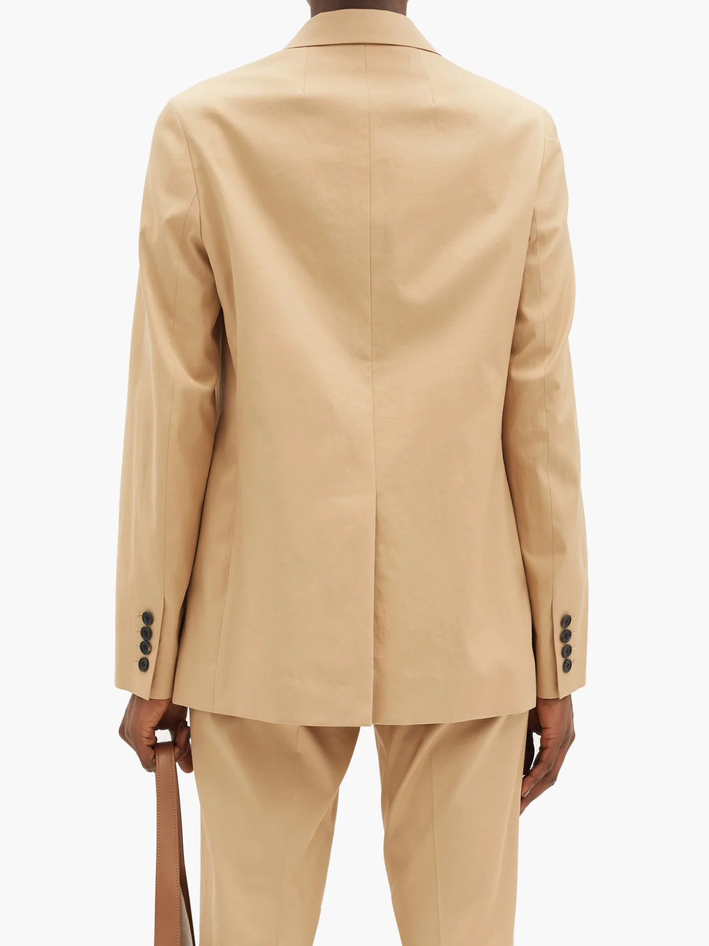 Faikra single-breasted twill jacket - 5