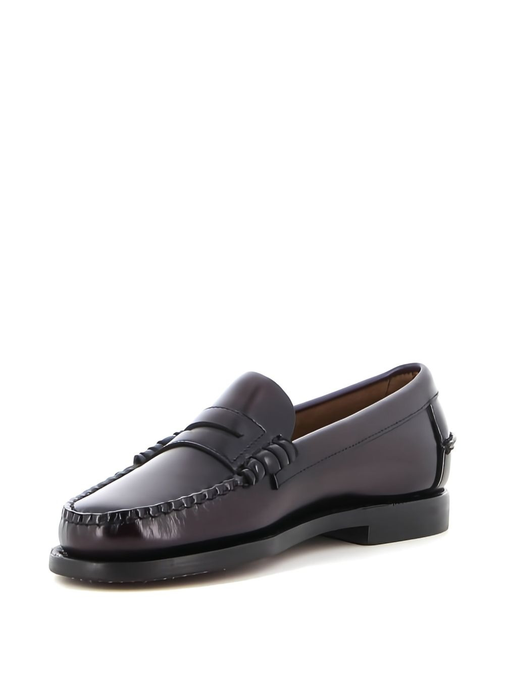 leather penny loafers - 4