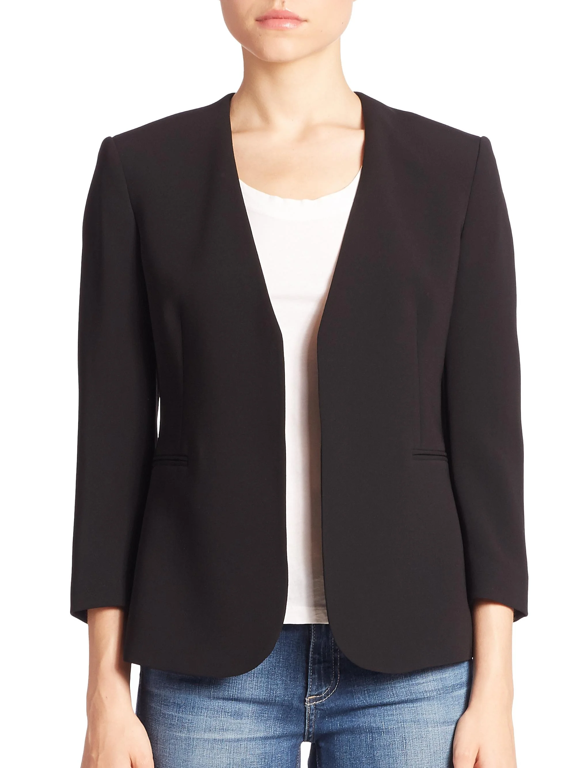 Women's Lindrayia B Admiral Crepe Jacket - Black - 1