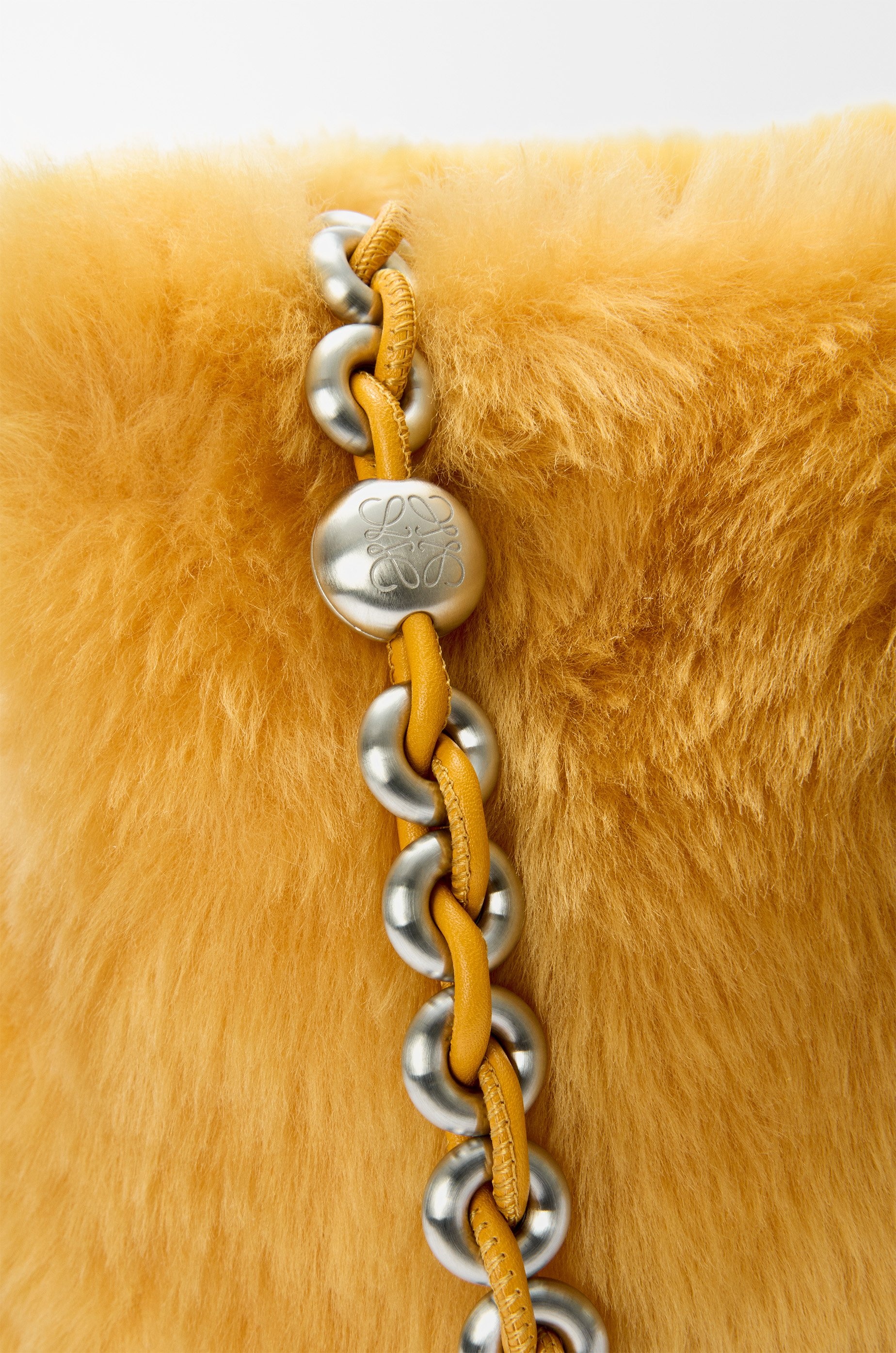 Medium Flamenco purse in shearling - 10