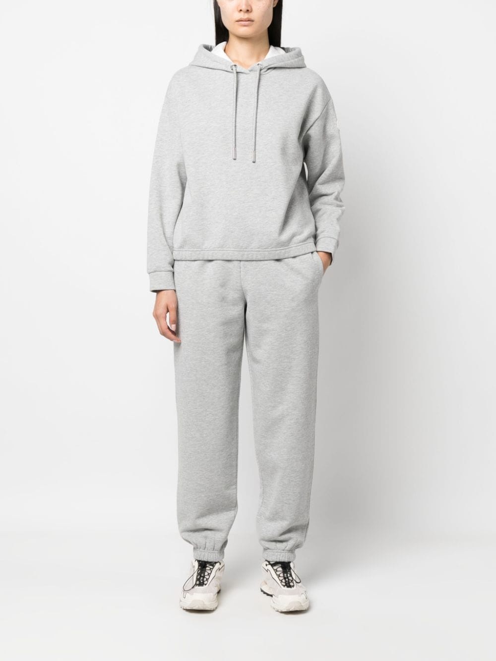 logo-patch cotton-blend track pants - 2