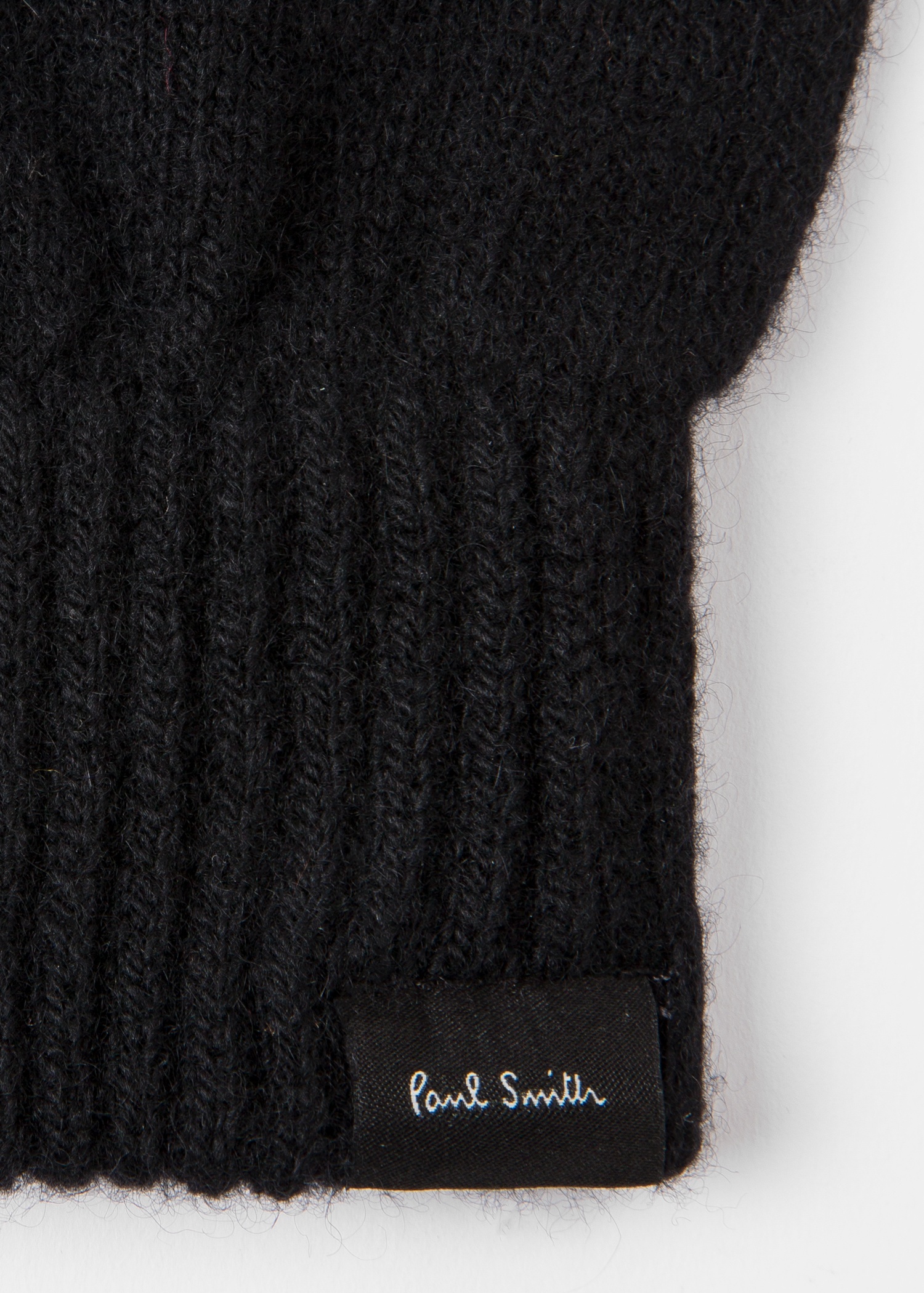 Black Cashmere And Merino Wool Gloves - 2