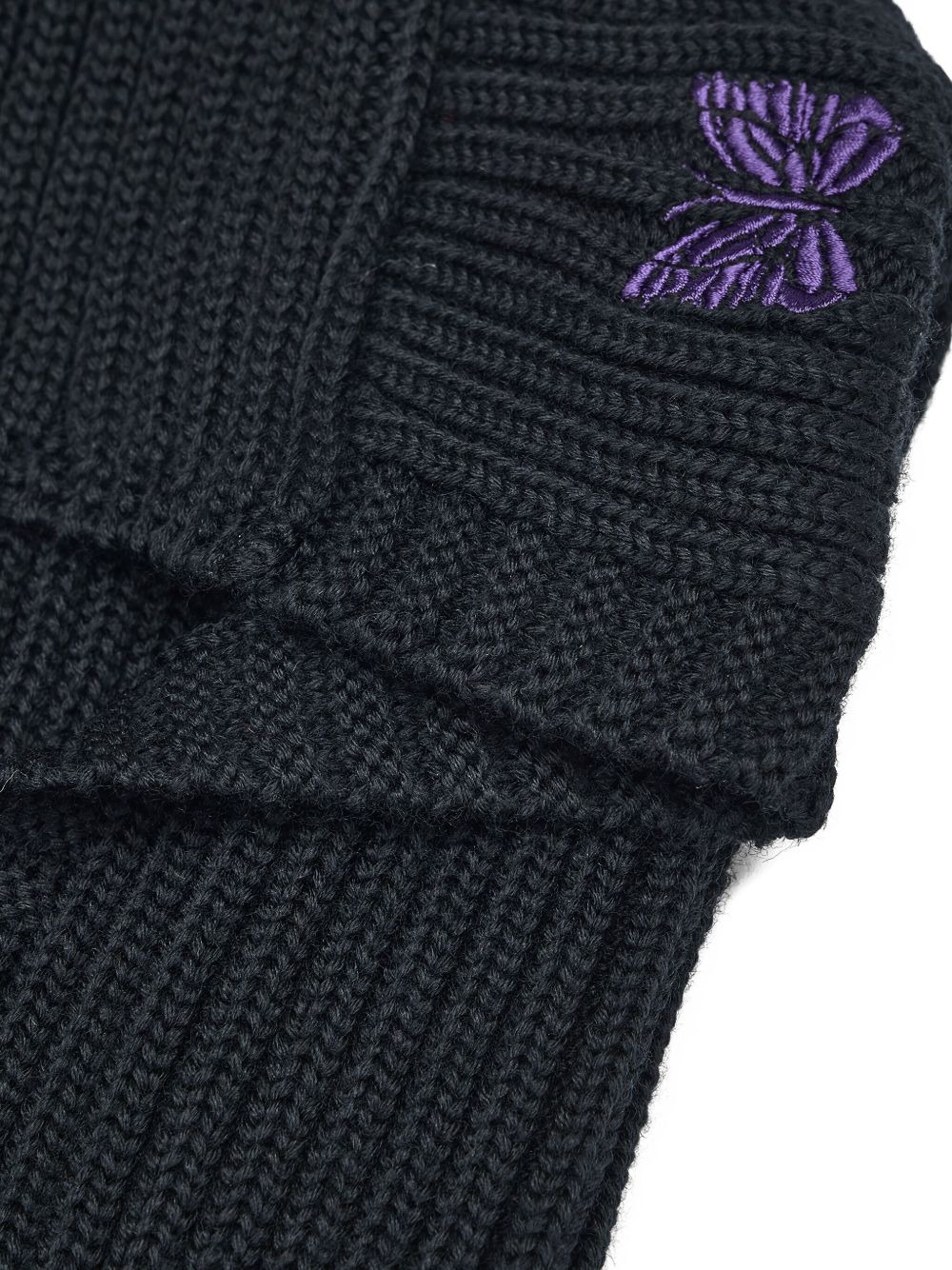 logo-embroidered ribbed balaclava - 4