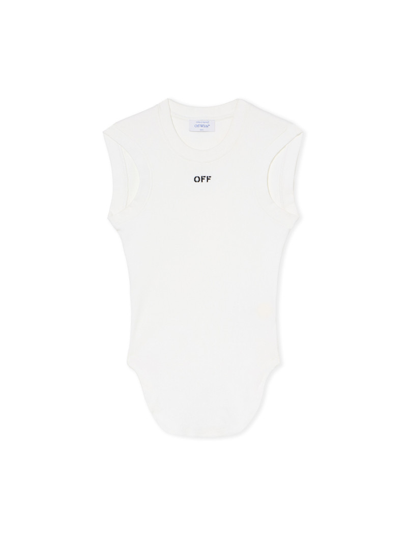 Off-White Off Stamp Rib Kat Top outlook