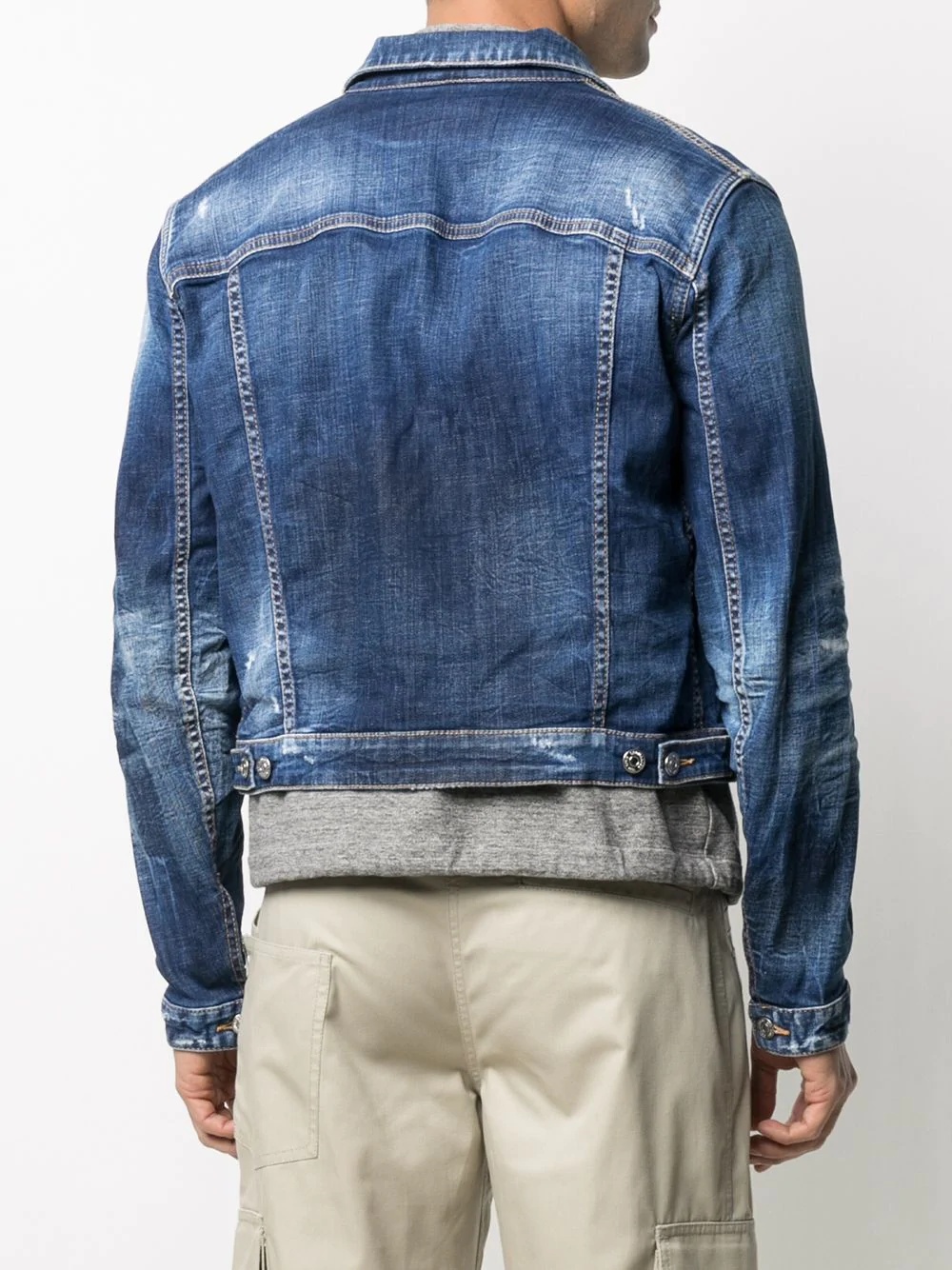 double-layer denim jacket - 4