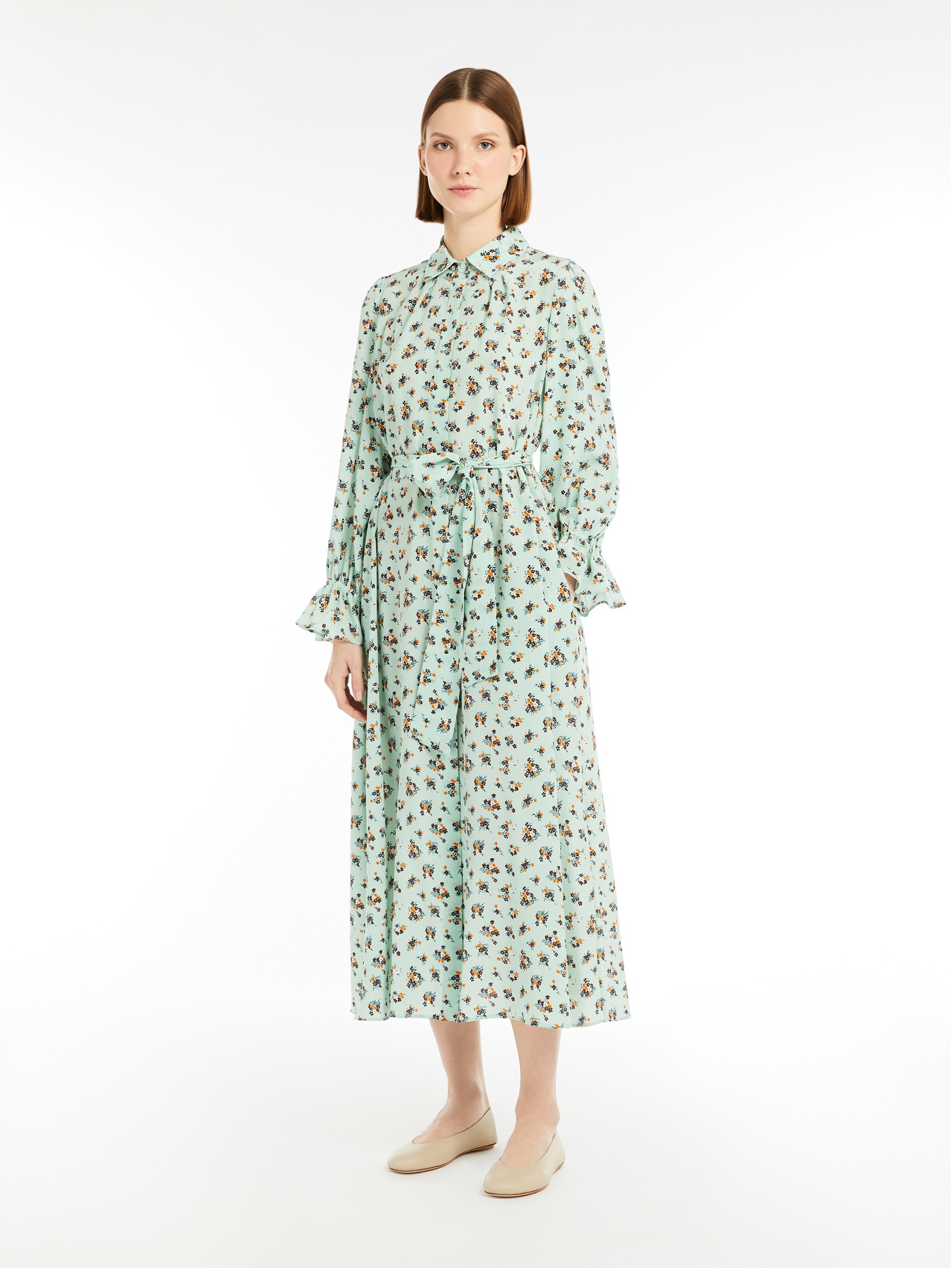 TAFFY Silk crêpe de Chine shirt dress - 2