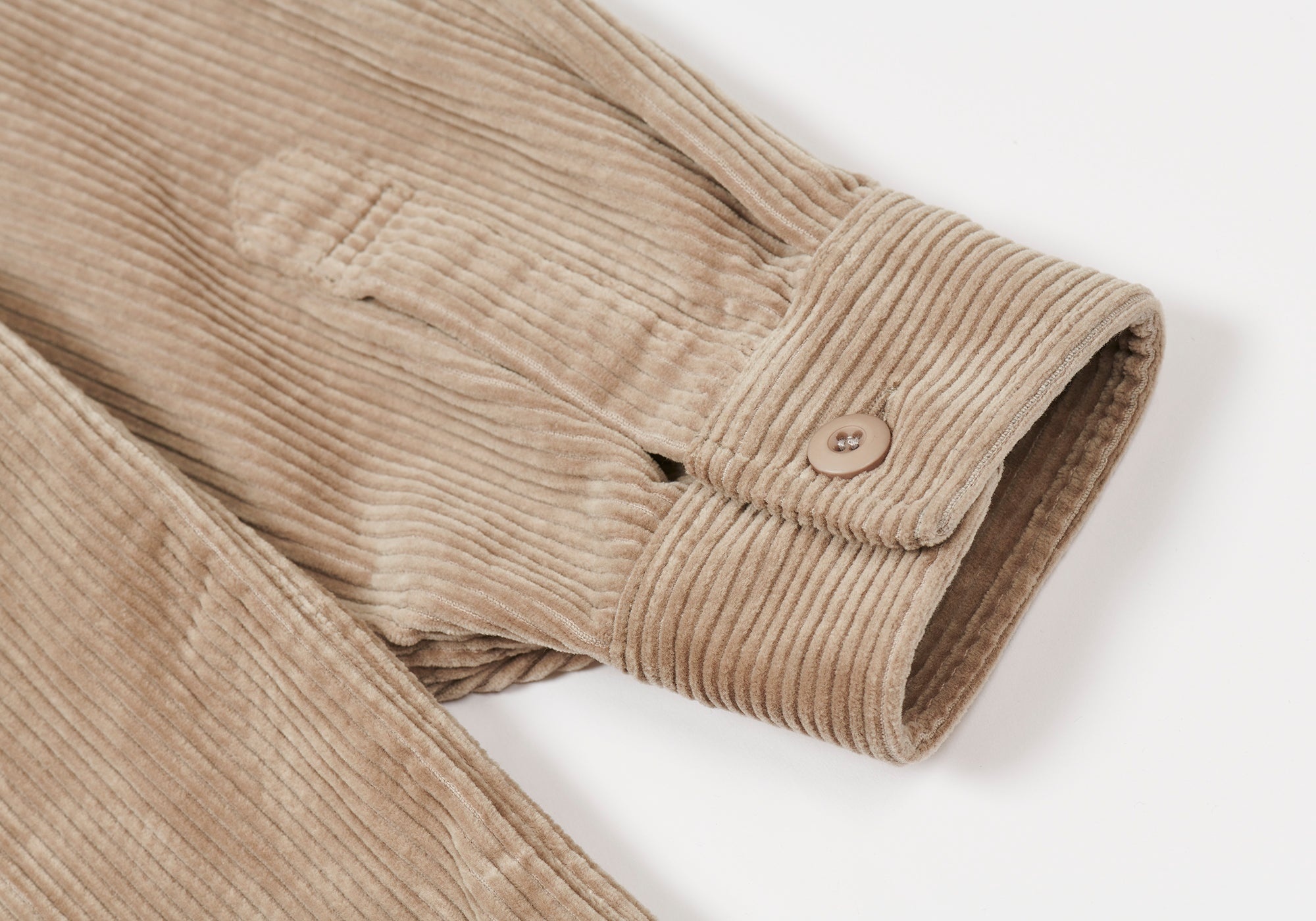 CARGO CORD SHIRT STONE - 5