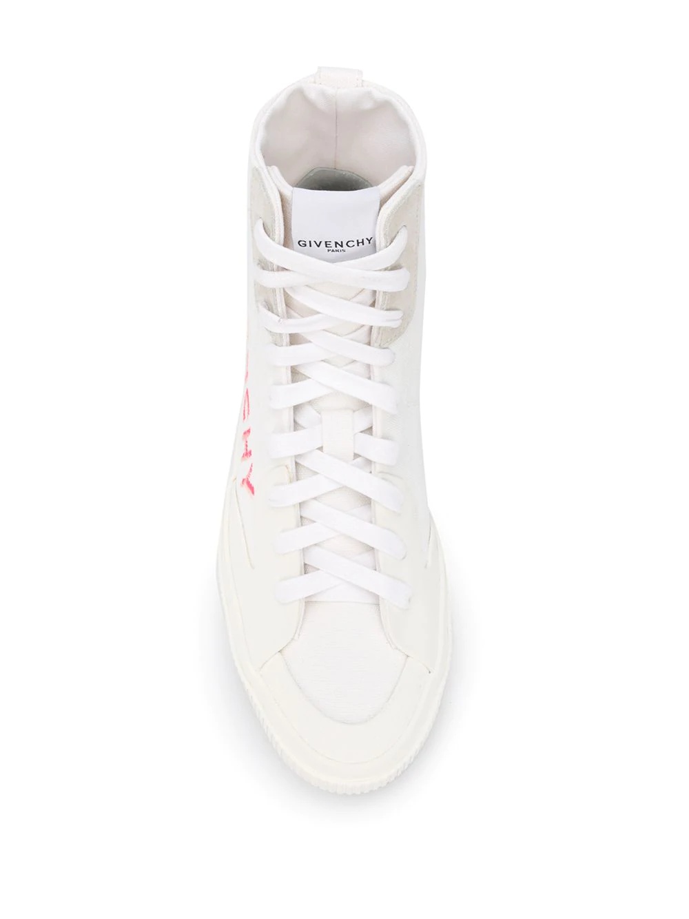 logo print high-top sneakers - 4