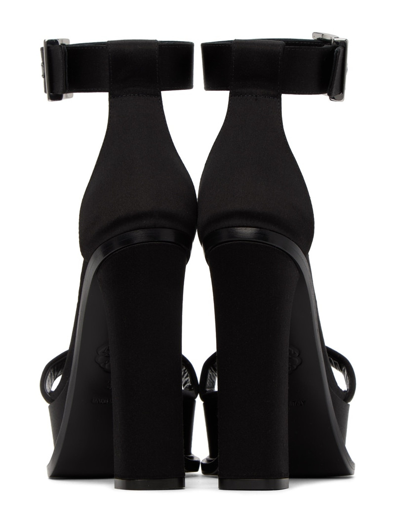 Black Platform Heeled Sandals 2