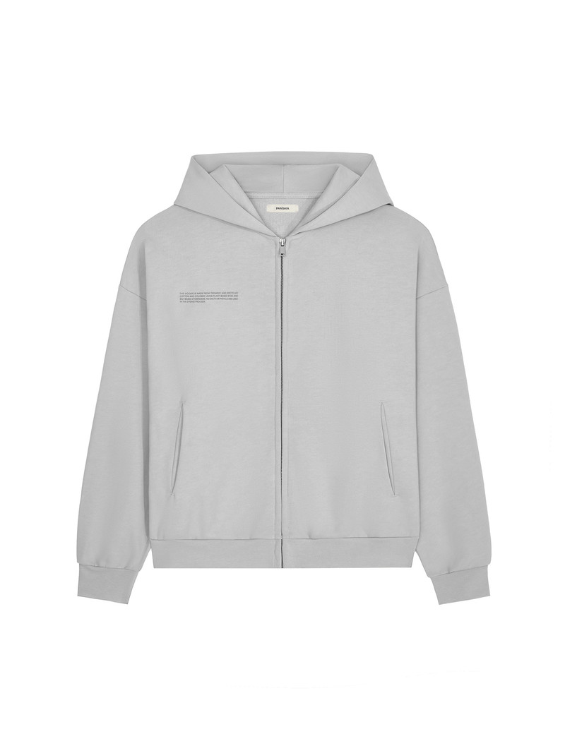 Mens Natural Dye Oversized Hoodie - Midnight Fog Grey 1