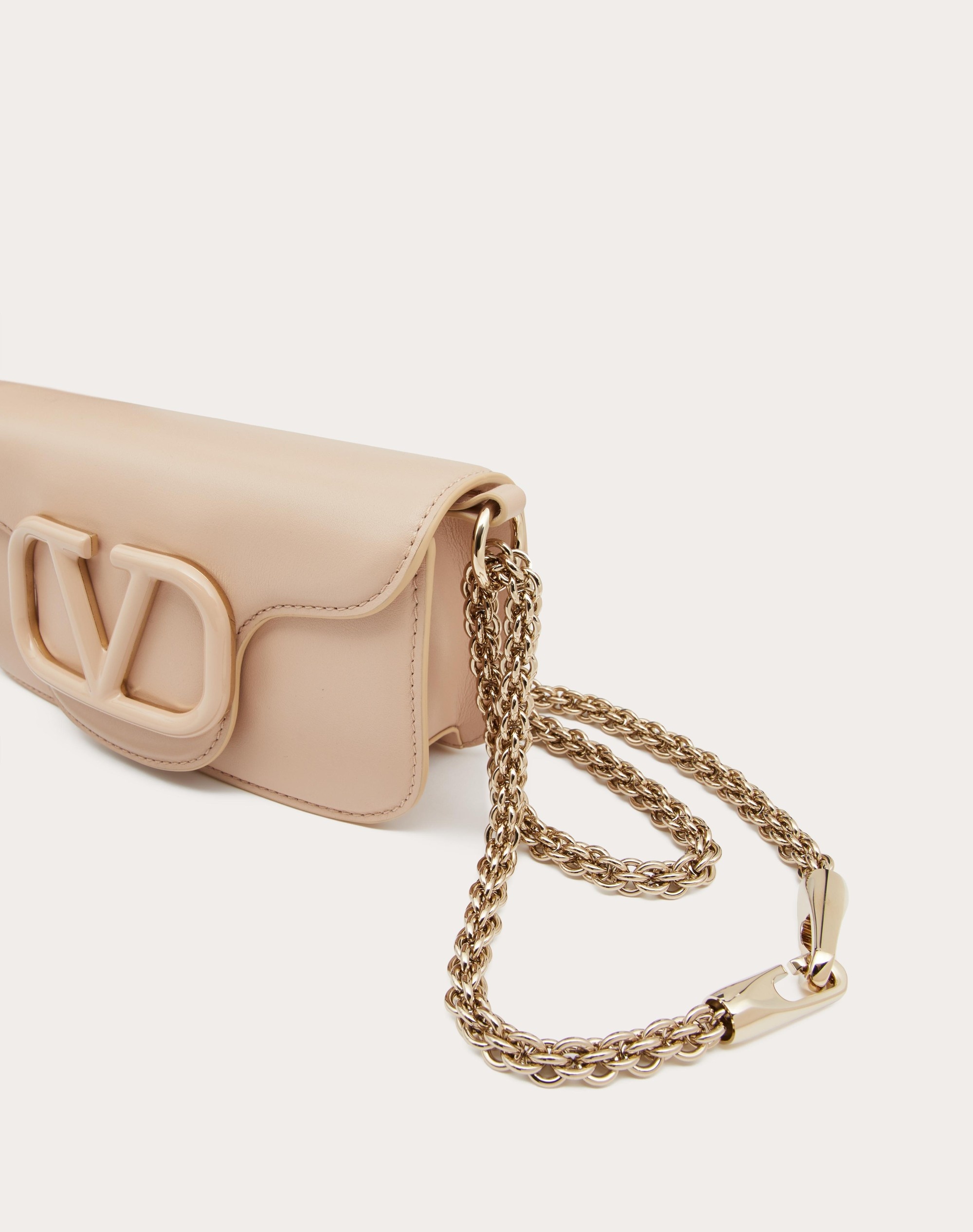 VALENTINO GARAVANI LOCÒ CALFSKIN SHOULDER BAG - 8