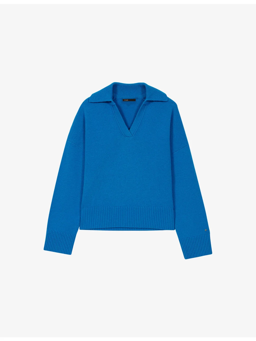Open-Collar Stretch Wool And Cashmere-Blend Jumper - 1