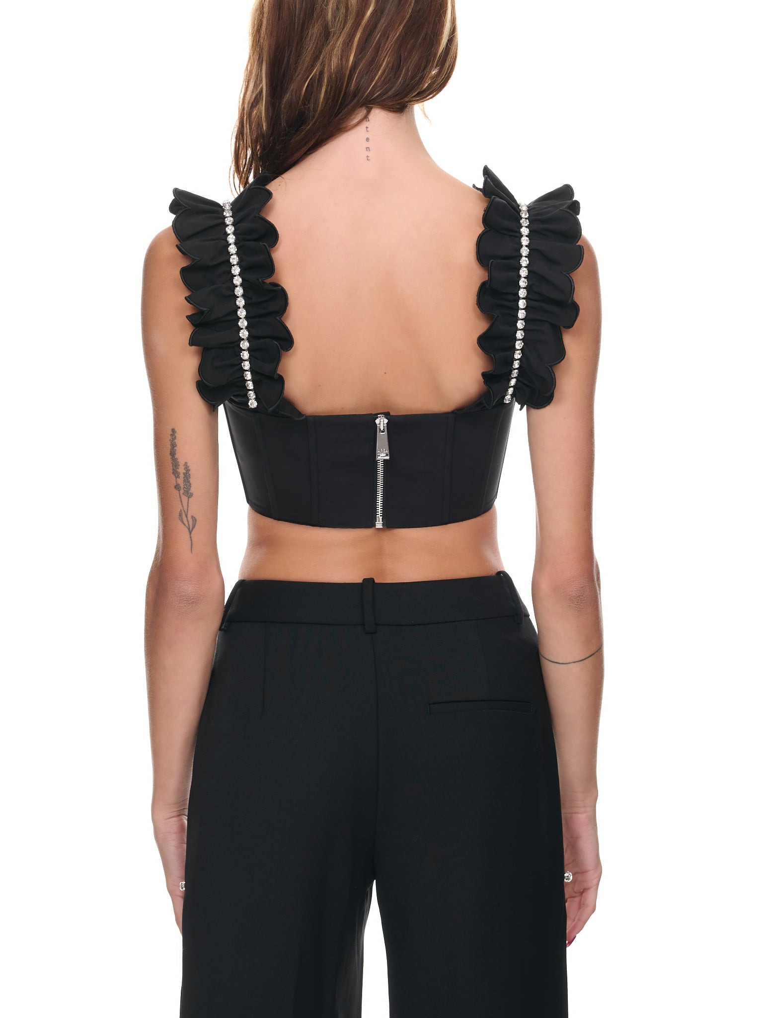 Poplin Ruffle Bustier - 3