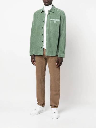 Stone Island Compass-patch corduroy shirt outlook