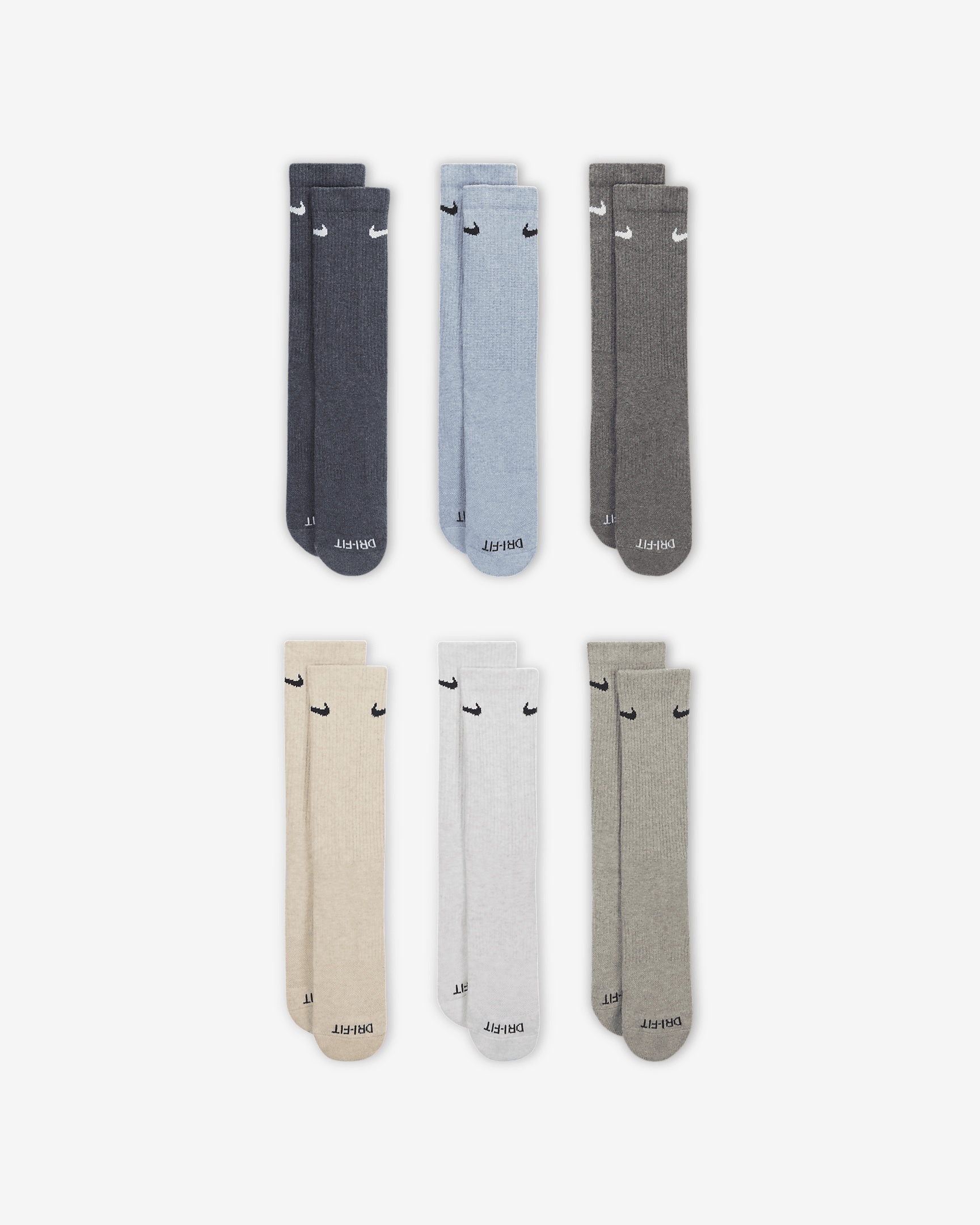 Nike Everyday Plus Cushioned Training Crew Socks (6 Pairs) - 2