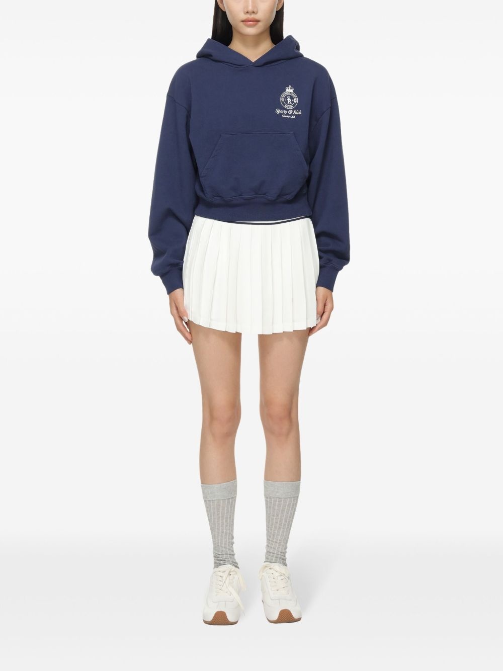 logo pleated skirt - 2