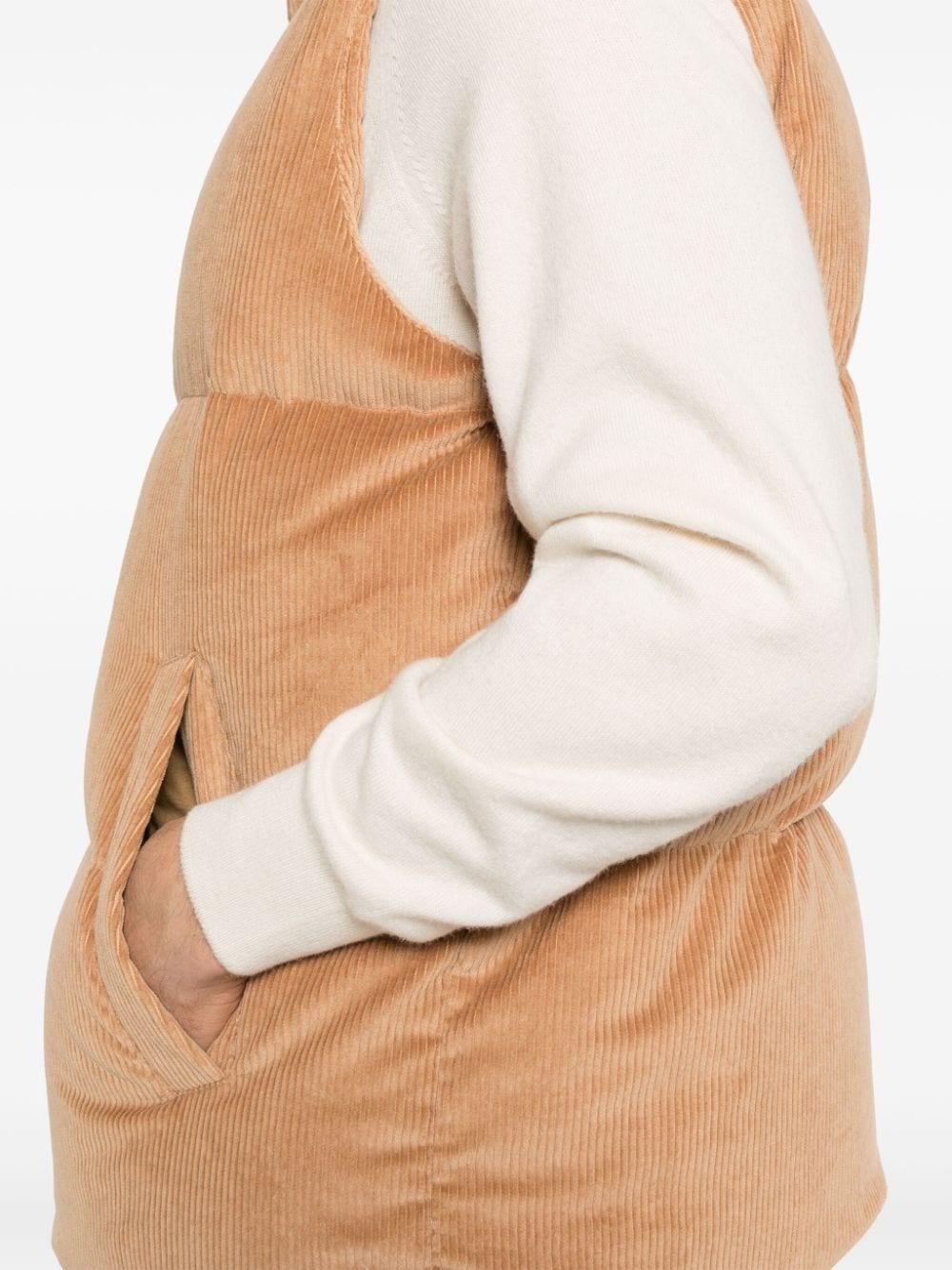 corduroy gilet - 5