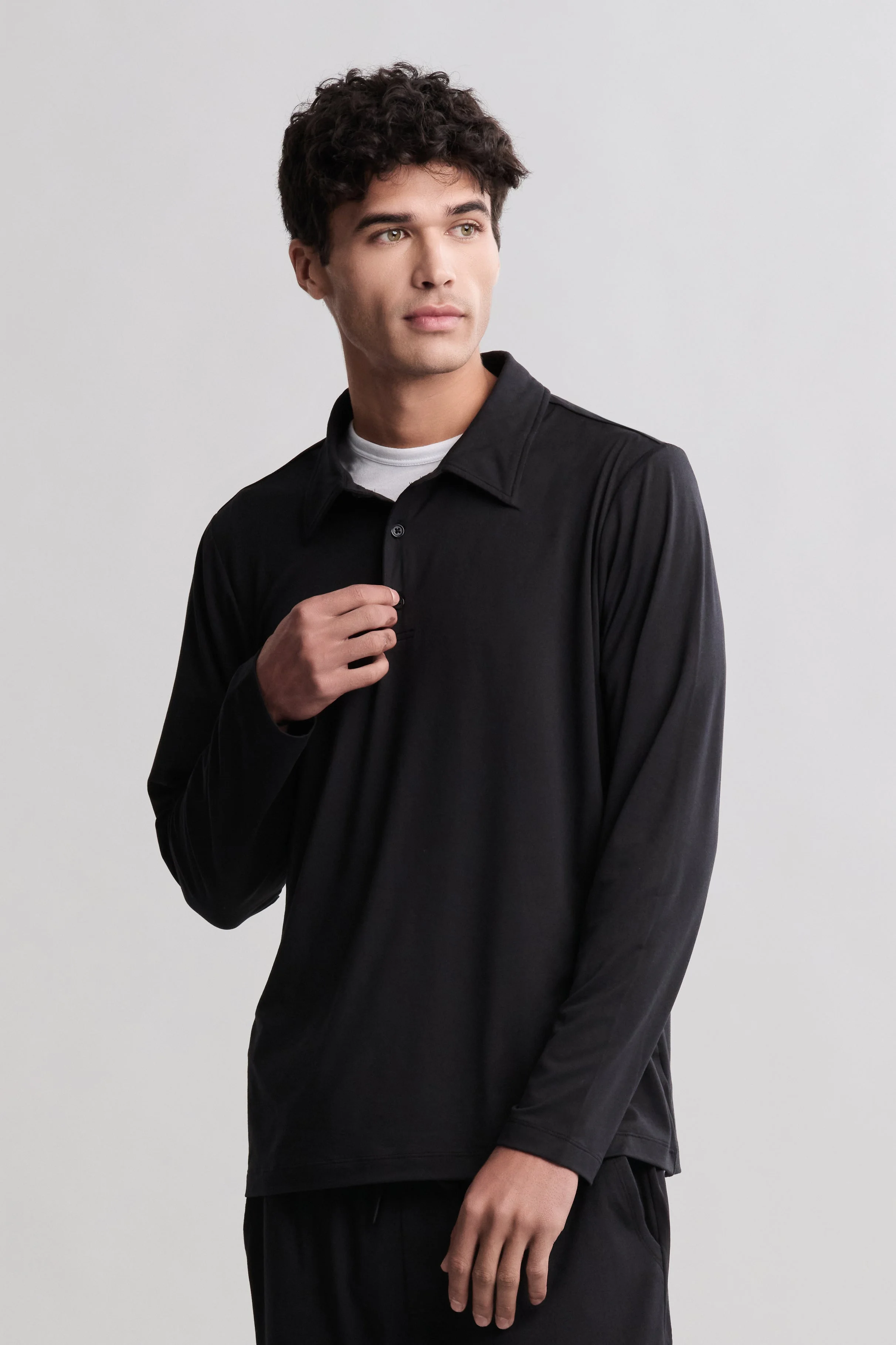 Malibu Collection® Butterchic LS Polo - 1
