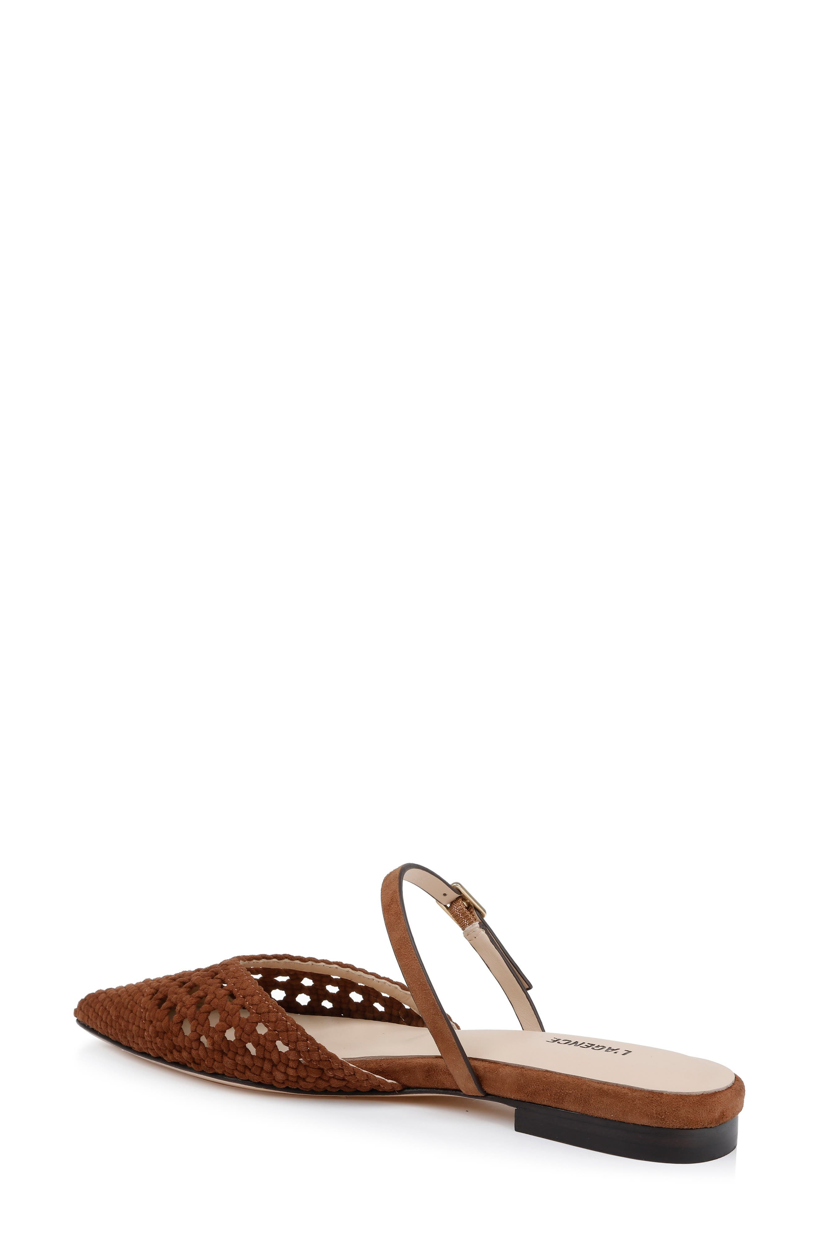 L'AGENCE Jacklyn Mary Jane Pointed Cap Toe Mule in Buckskin Suede at Nordstrom - 2