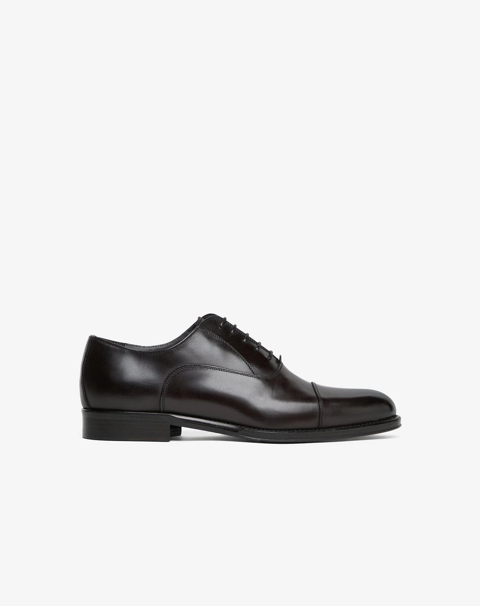 Brown leather Oxford shoes - 1