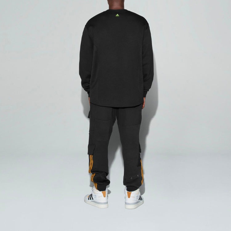 adidas originals x Ivy Park Crossover Cargo Sweatpants Couple Style Black H38828 - 7