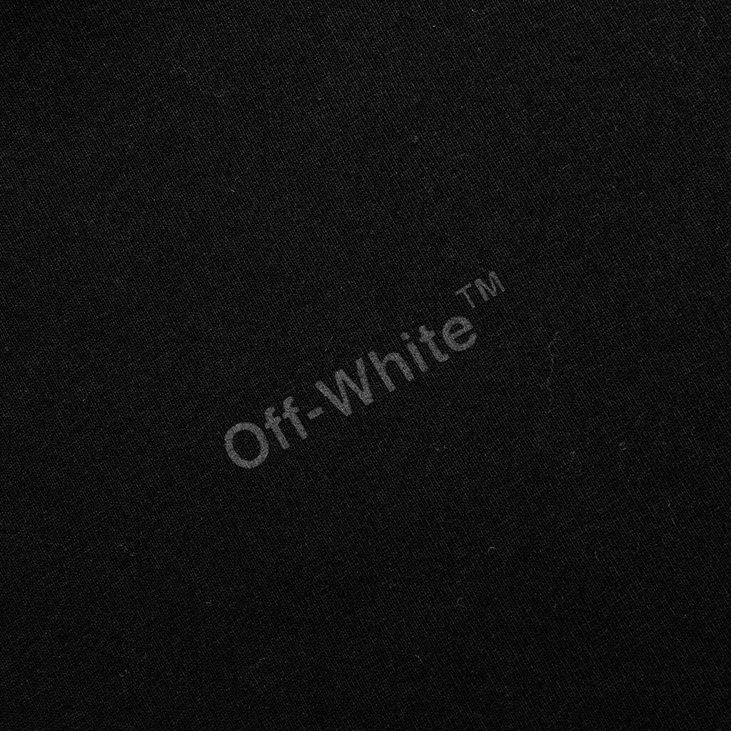 OFF-WHITE C/O VIRGIL ABLOH DIAG TAB SLIM S/S TEE - BLACK/BLACK - 3