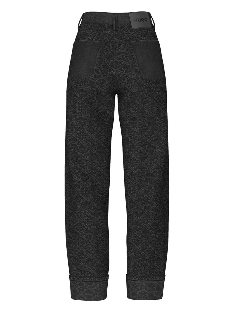 HUGO floral-pattern jeans outlook