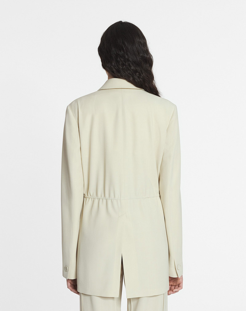 BELTED WOOL BLEND JACKET 5