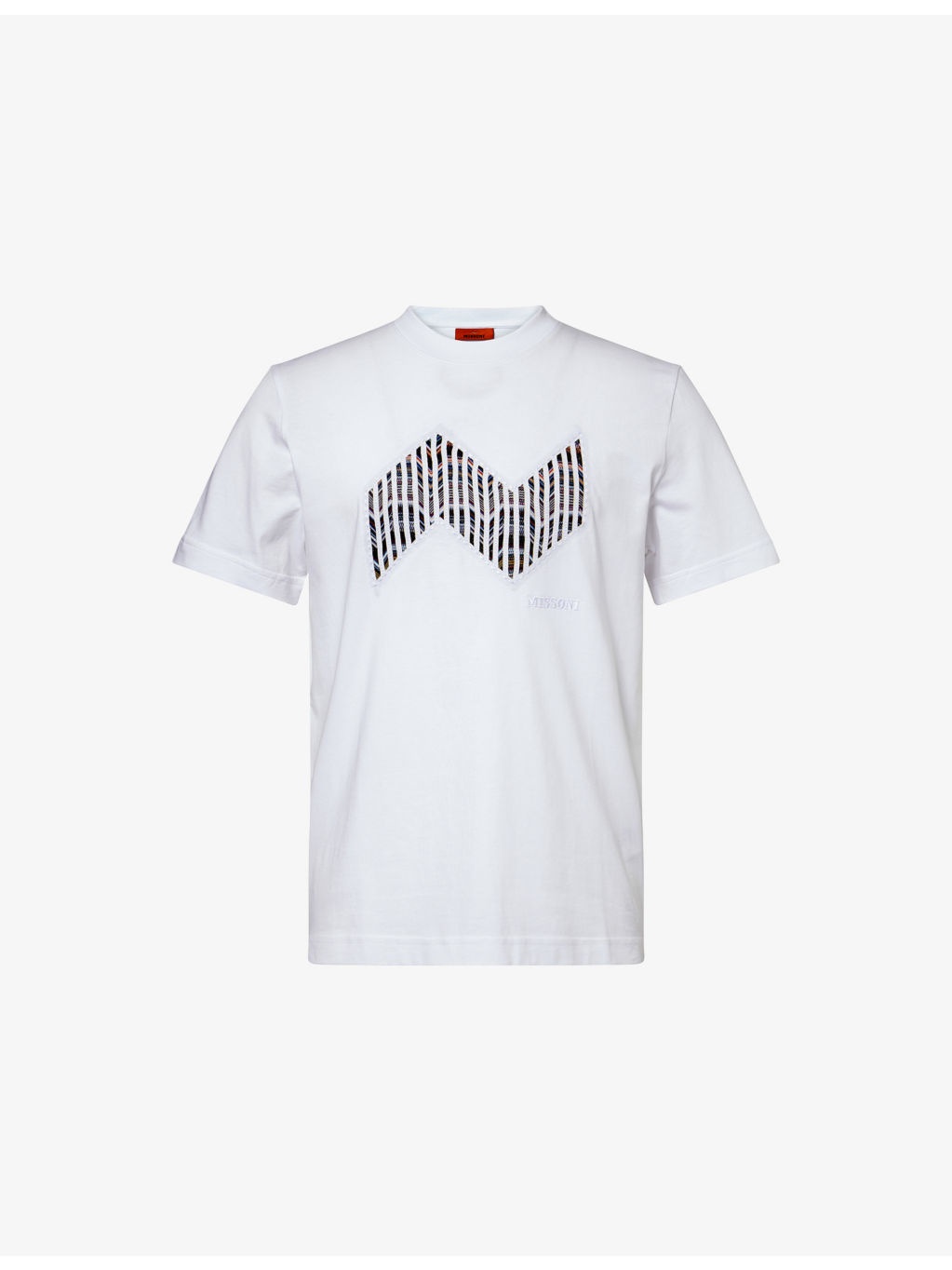 Knitted-Panel Crewneck Cotton-Jersey T-Shirt - 1