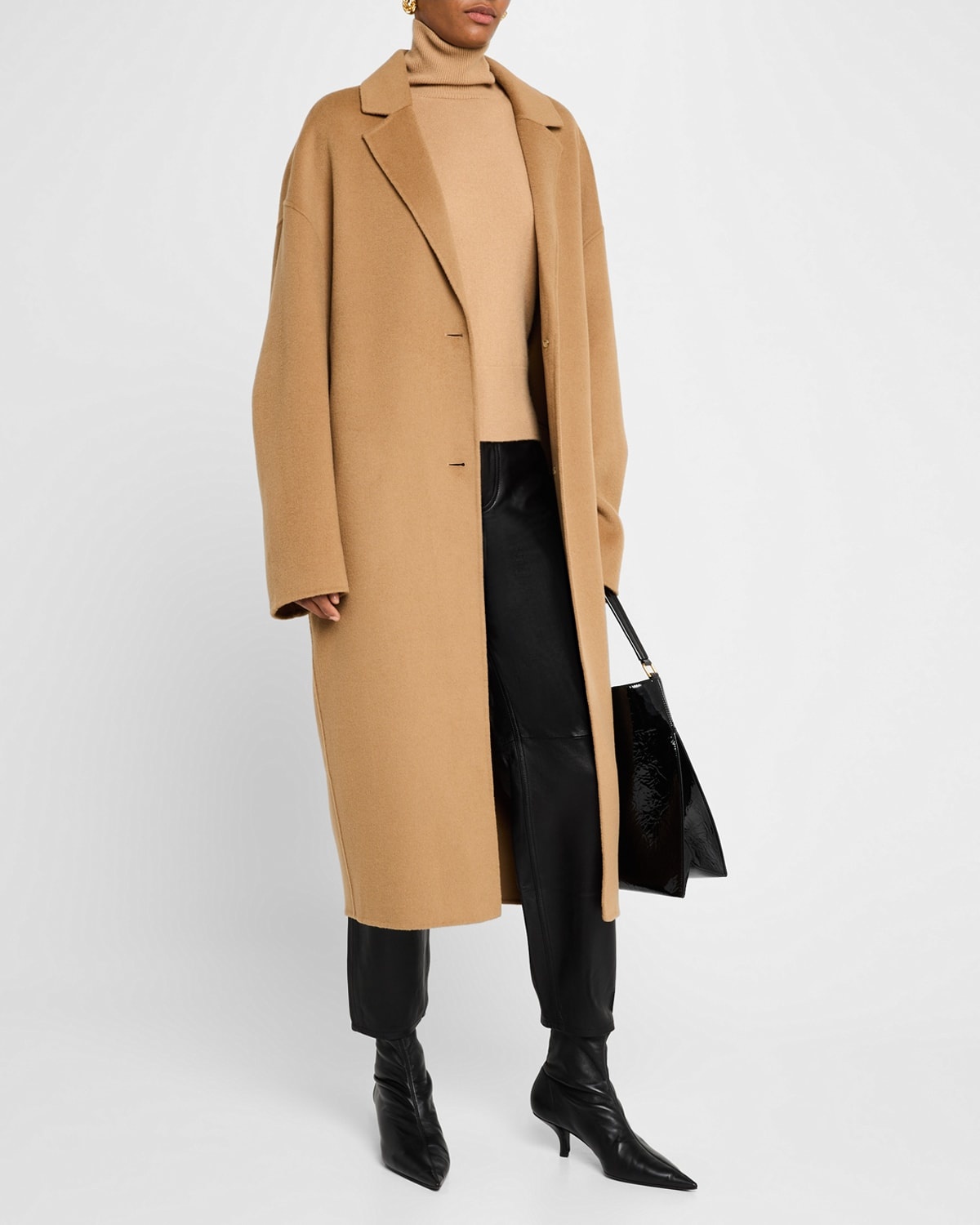 Totême Doublé cocoon coat camel | REVERSIBLE