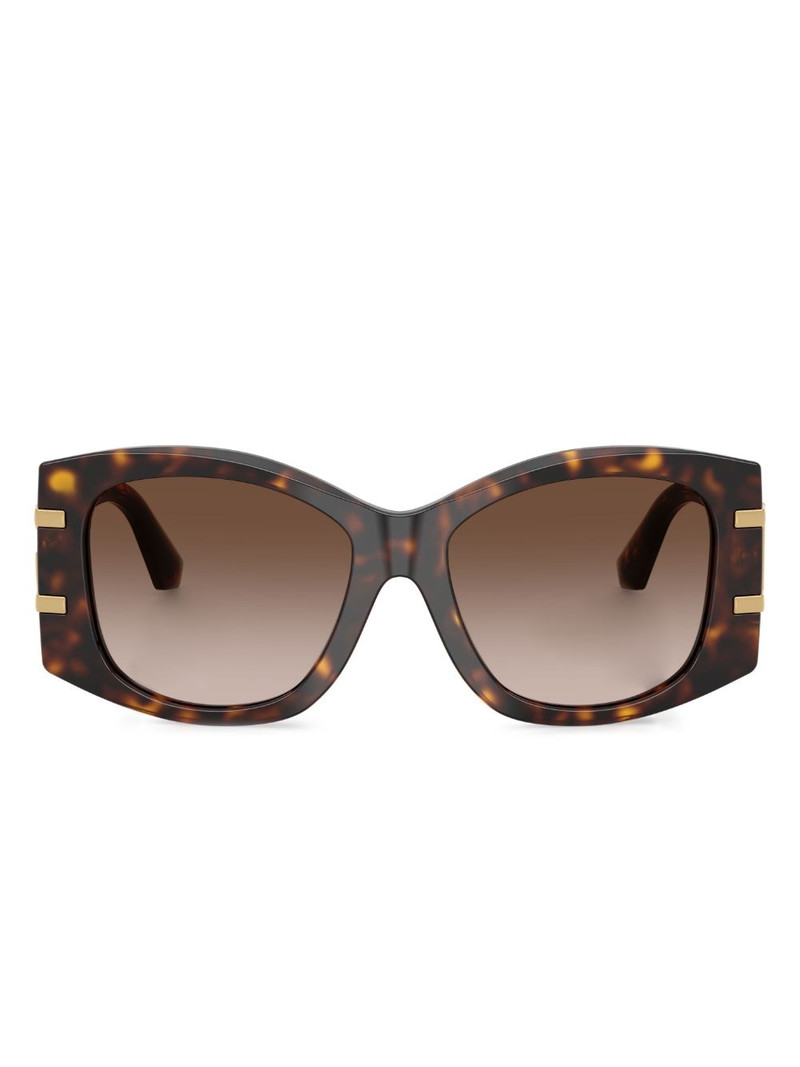 geometric-frame sunglasses 1