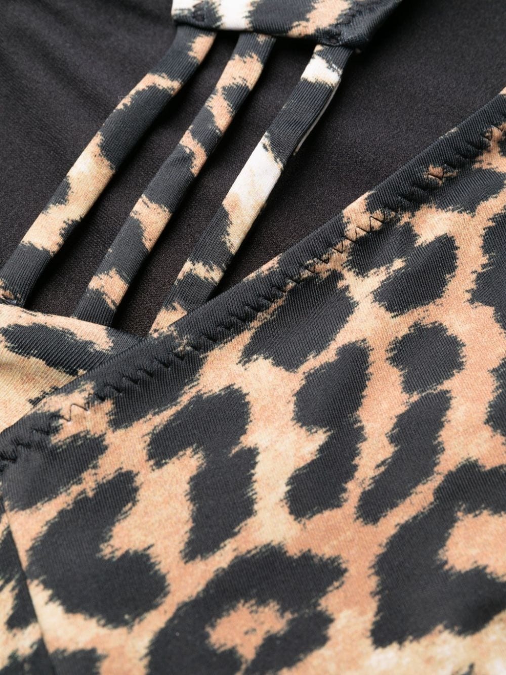 leopard-print cut-out bikini bottoms - 3