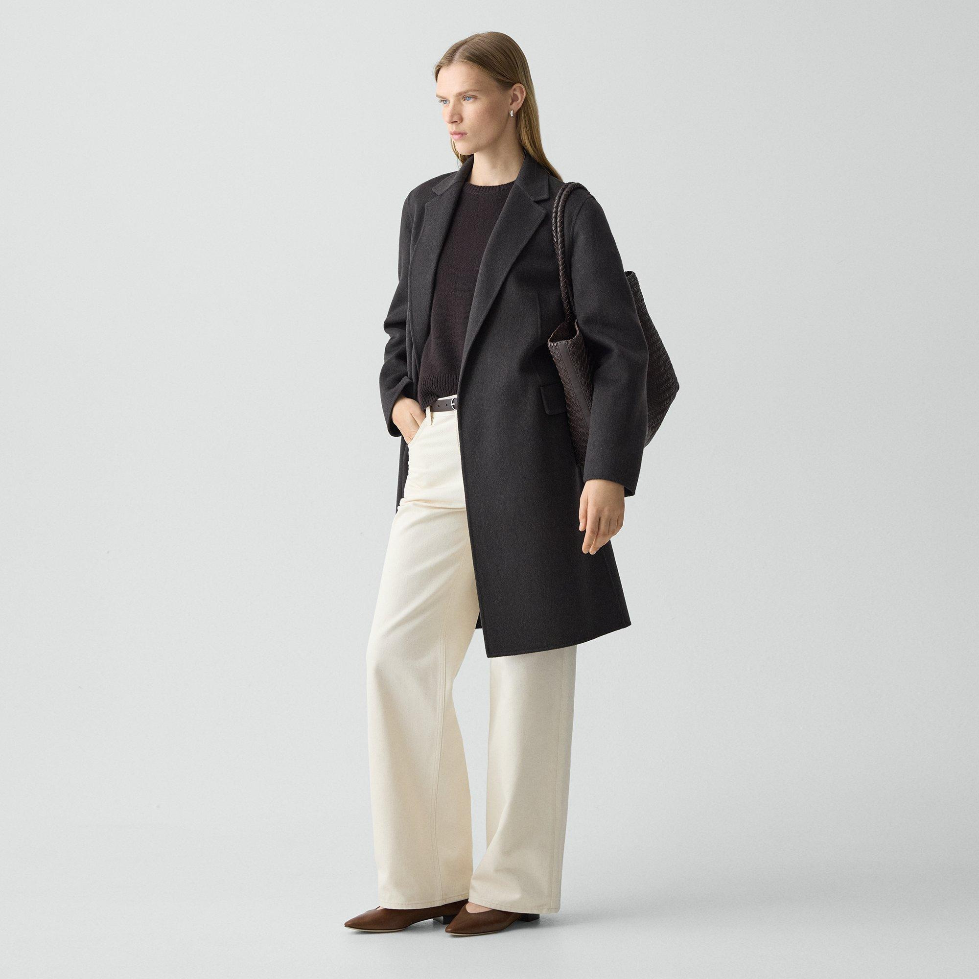 Belted Coat in Double-Face Wool-Cashmere - 3