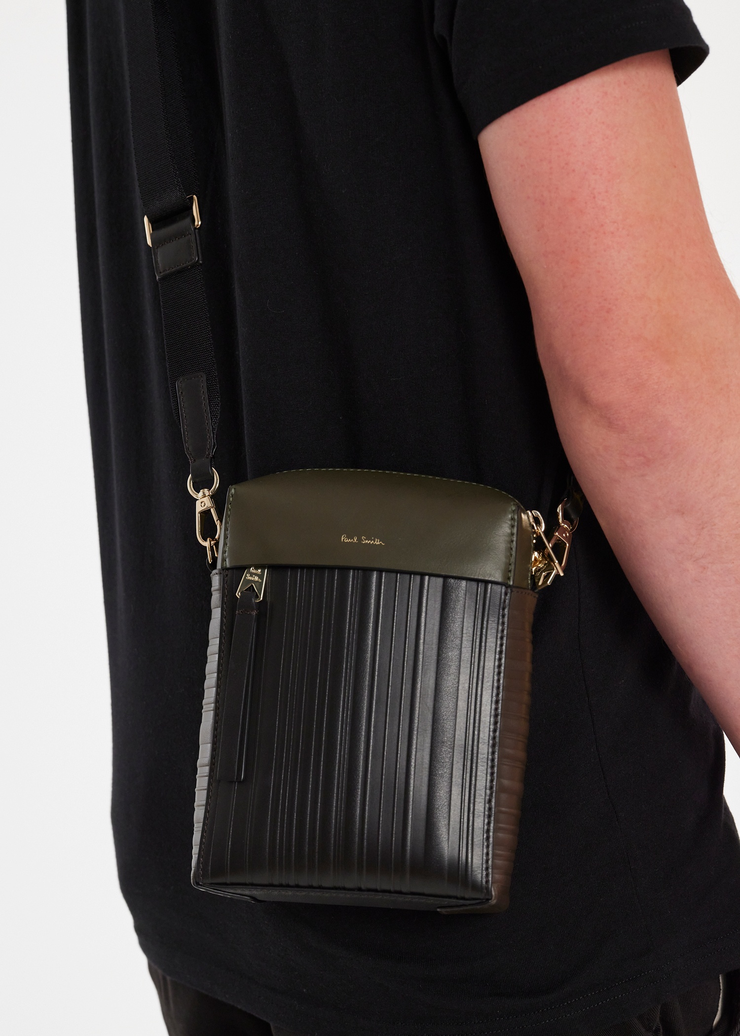 Khaki 'Shadow Stripe' Flight Bag - 7