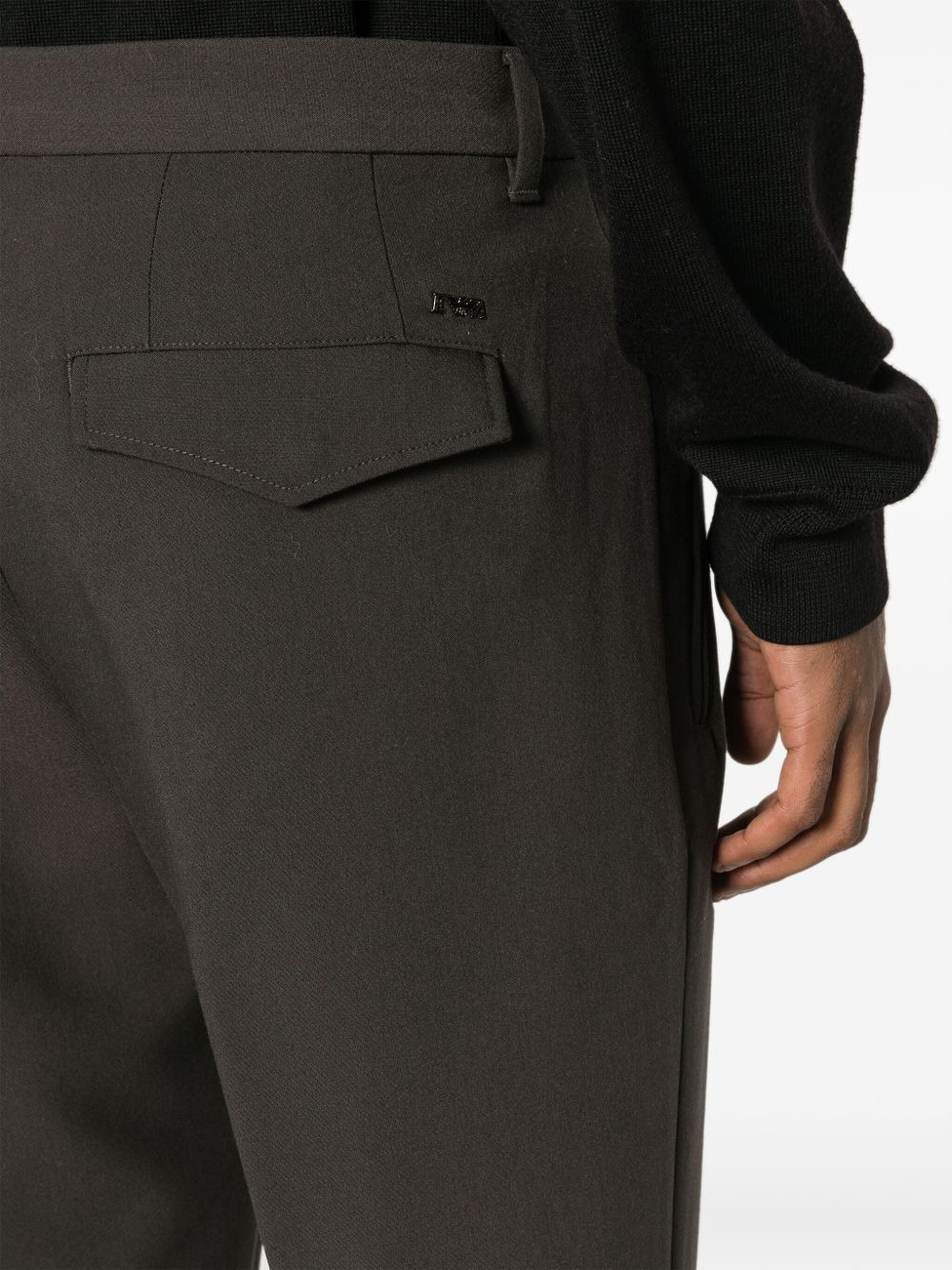 pressed-crease skinny trousers - 5